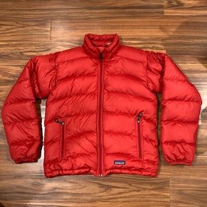 Patagonia Vibrant Red Puffer Down Jacket